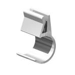 R-20ВК Крепление вертикальное боковое для стекла, пластик, прозрачный, CMF