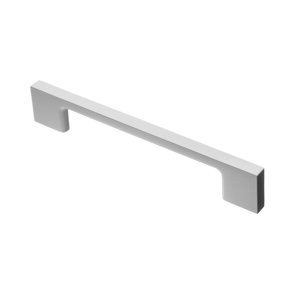 Ручка-скоба, UZ-819, 128мм, металл, белый глянцевый