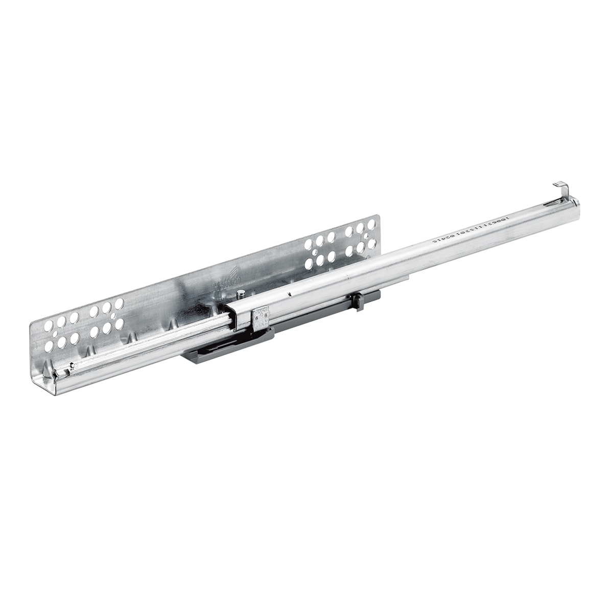 Направляющая Quadro 22 Stop Control, 22 кг, NL350, частич выдвиж, насад. монтажа, EB20, левая