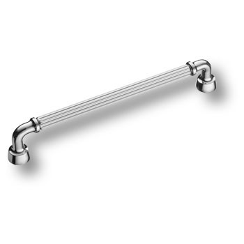 Ручка-скоба, 1116192MP02, 192мм, металл, глянцевый хром