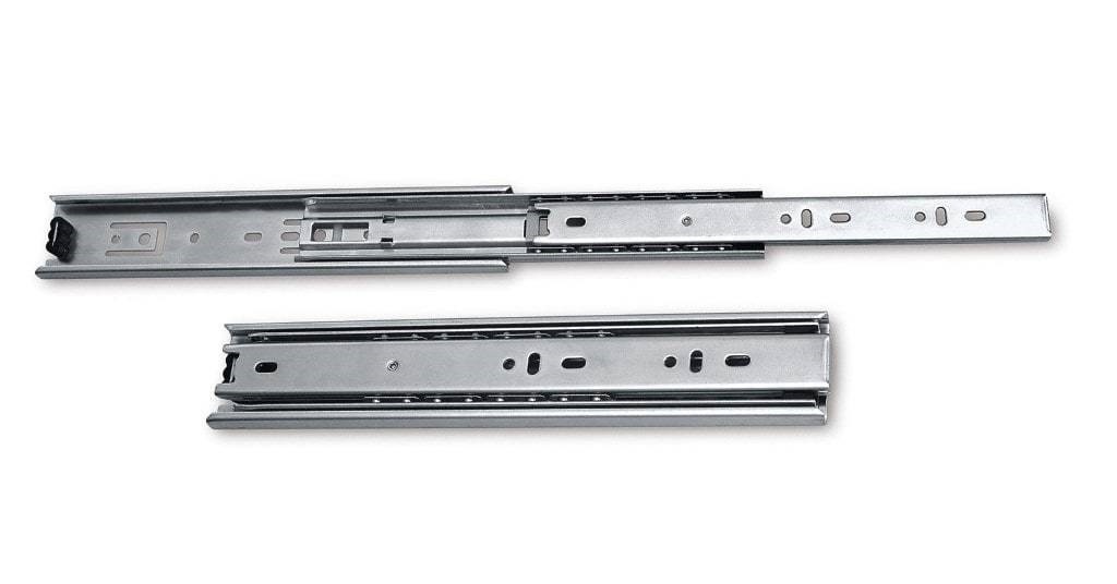 Направляющие полновыкатные, L=450мм, h=35мм, хром, CMF