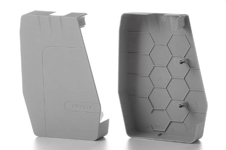 Заглушки ФриФлап форте (3.15) серые, левая+правая, Hafele