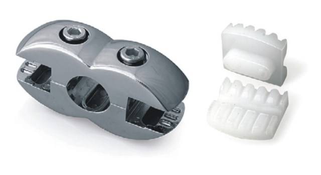 R-7A+R47 Муфта двухсторонняя для стекла и панели+4 вкладки, CMF