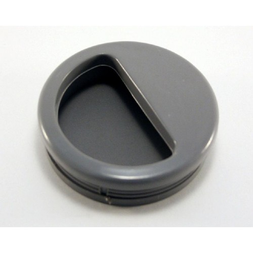 Ручка врезная, d=50мм, пластик, светло-серый