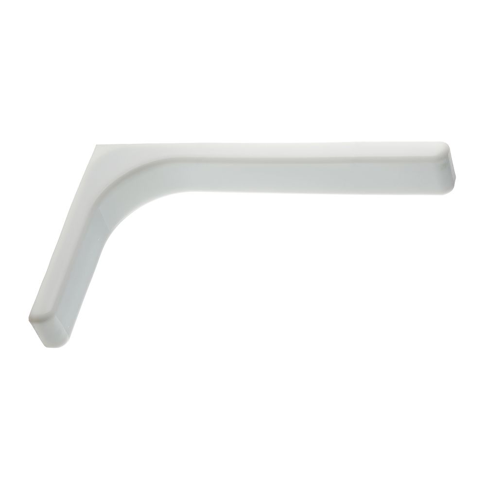 Полкодержатель Г-образный, L=240мм, белый, без креплений (компл. 2шт), GTV