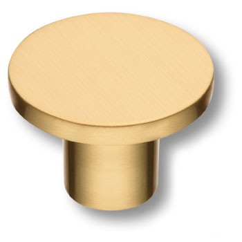 Ручка-кнопка, 34-Matt Gold, d=25мм, металл, сатинированное золото