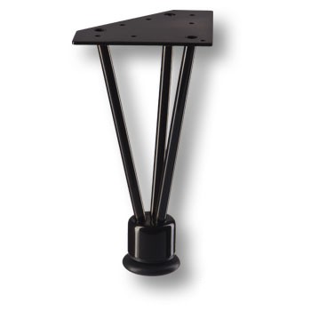 Опора декоративная мебельная, 100х100х220мм, сталь, черный