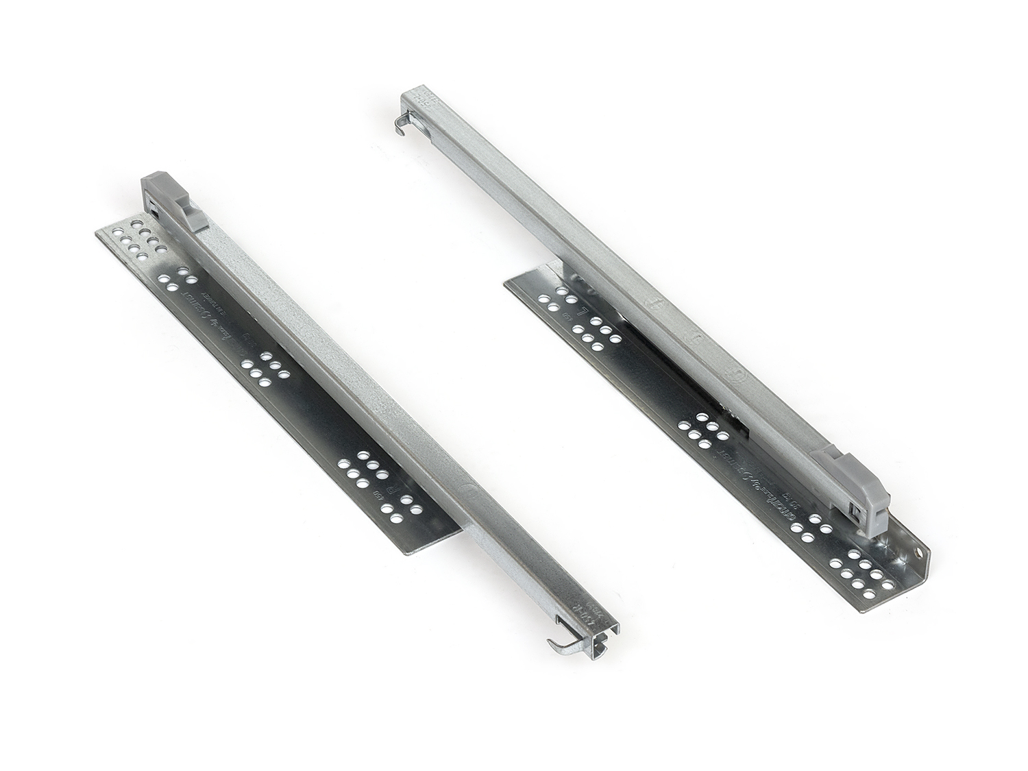 Направляющие SMART SLIDE, L=250мм, полного выдвижения, с доводчиком, 40кг, Samet