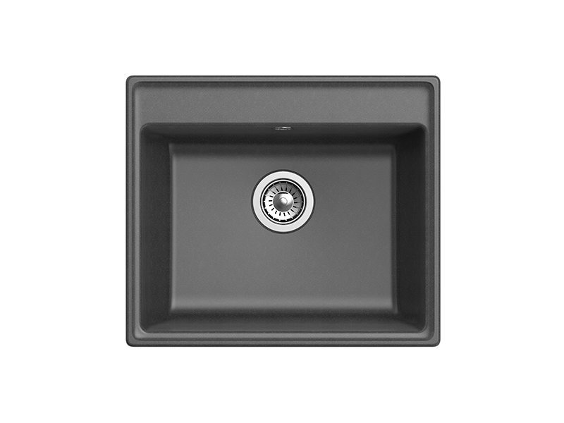 Мойка GranFest VERTEX V-580, 580х500 мм, графит