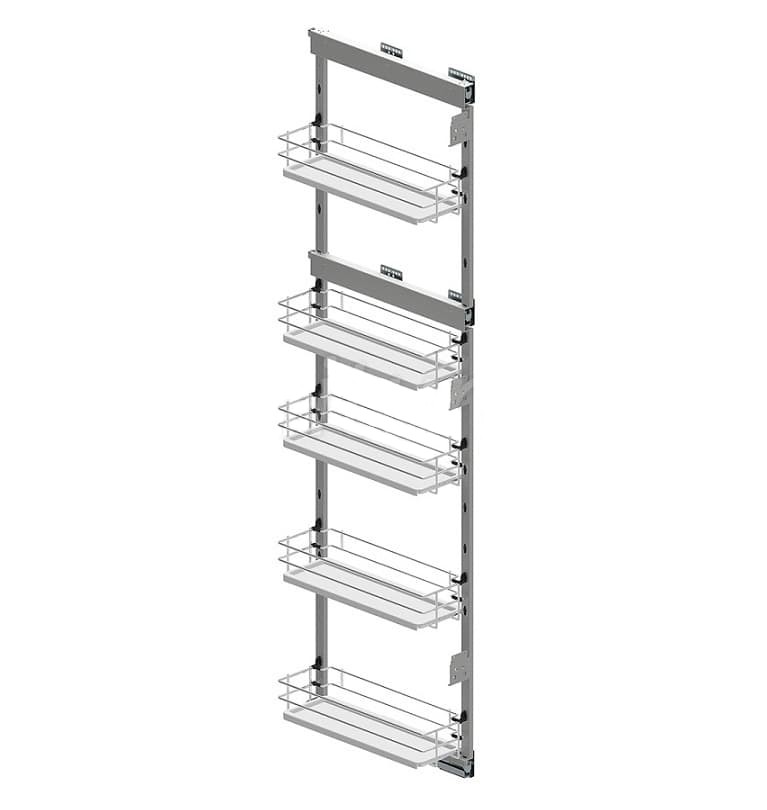 Колонна выкатная Maxima Classic с 5 корз, 200х1700мм, правая, с доводчиком, хром, Rejs