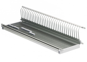 Сушка Linda одноуровневая, 600мм, с поддоном, нержавеющая сталь