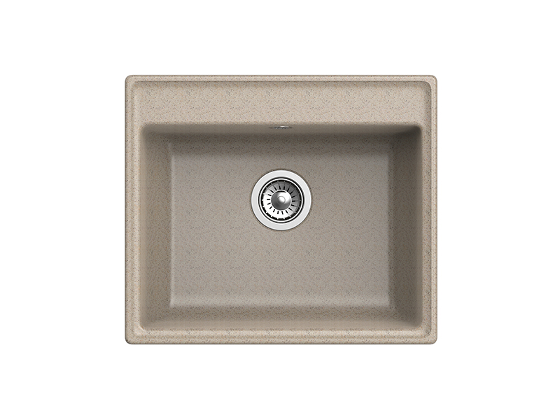 Мойка GranFest VERTEX V-580, 580х500 мм, песочный