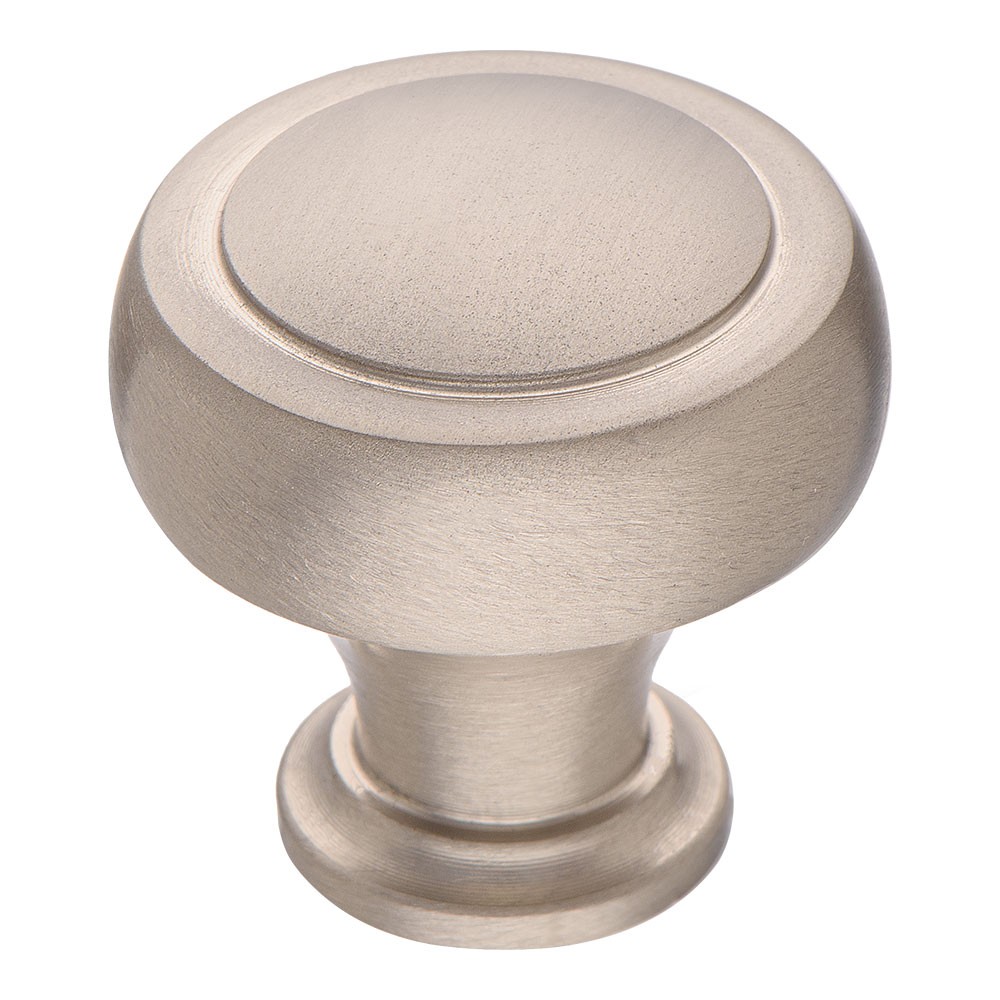 Ручка-кнопка, 1915 0032 NB, d=32мм, металл, никель