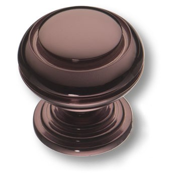 Ручка-кнопка, 0712-004, d=25мм, металл, графит