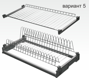 Сушка 2-х ярусная, 700мм, с 2-мя поддонами, с рамой, хром