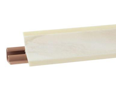 Плинтус LB-23, мрамор каррара темный, 3000мм