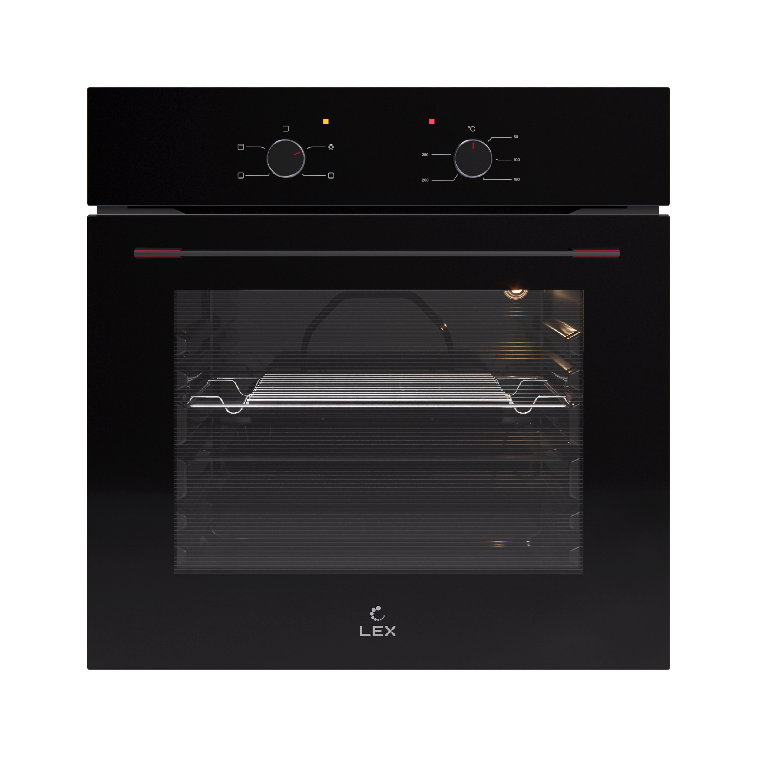 Духовой шкаф EDM 045 BBL, 60 см, стекло, черный, Lex