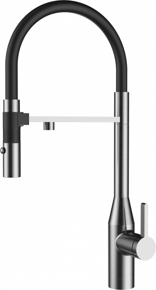 Смеситель Rivelato ALMARA, d=35 мм, брашированная сталь
