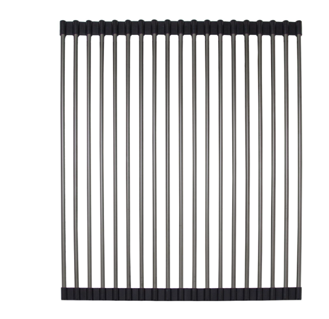 Ролл-мат, 430х330мм, круглый пруток, нержавеющая сталь/черный, HISSEN