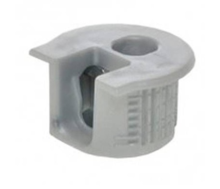 Стяжка Р-ТЕК эксцентриковая, 20,6х13,7мм, для плит толщиной 16мм, пластик, серый, HISSEN