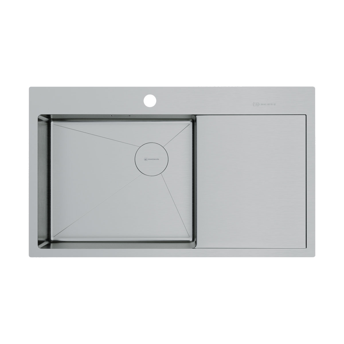 Мойка Akisame 86-IN-L Side, нержавеющая сталь, нержавеющая сталь