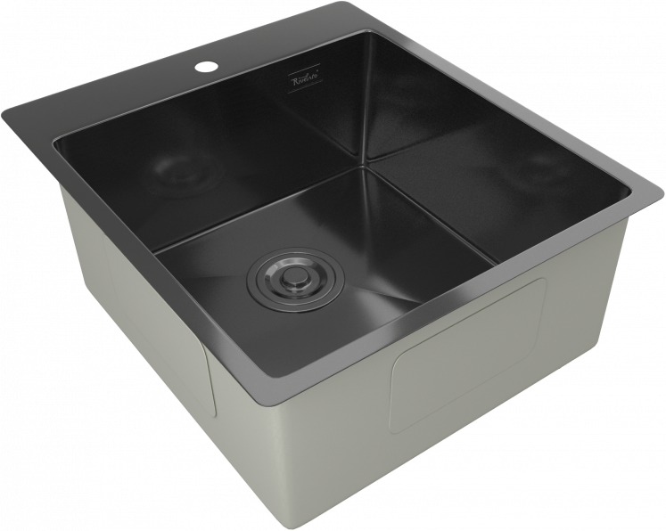 Мойка Rivelato RINOX 4450 PVD black, 450х500х200мм, черный PVD