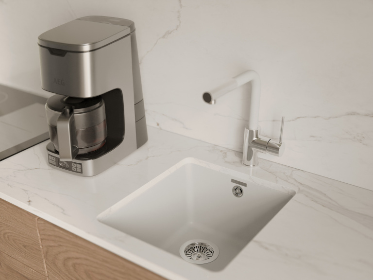 Мойка Rivelato BERKANA 35, 410х460х200мм, иней