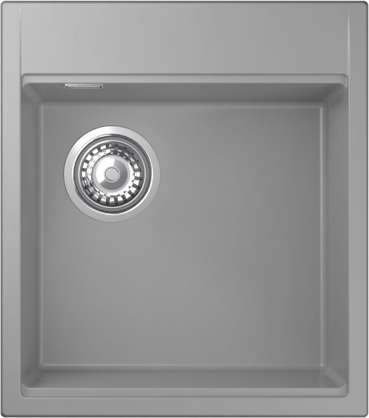 Мойка Rivelato TESORO 455-L, 450х510х200мм, серый металлик