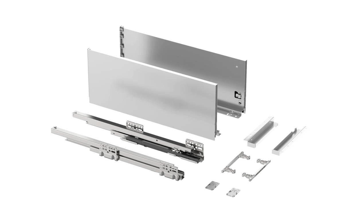 Ящик тонкостенный Nova Tech, L=500мм, H=199мм, белый, HISSEN