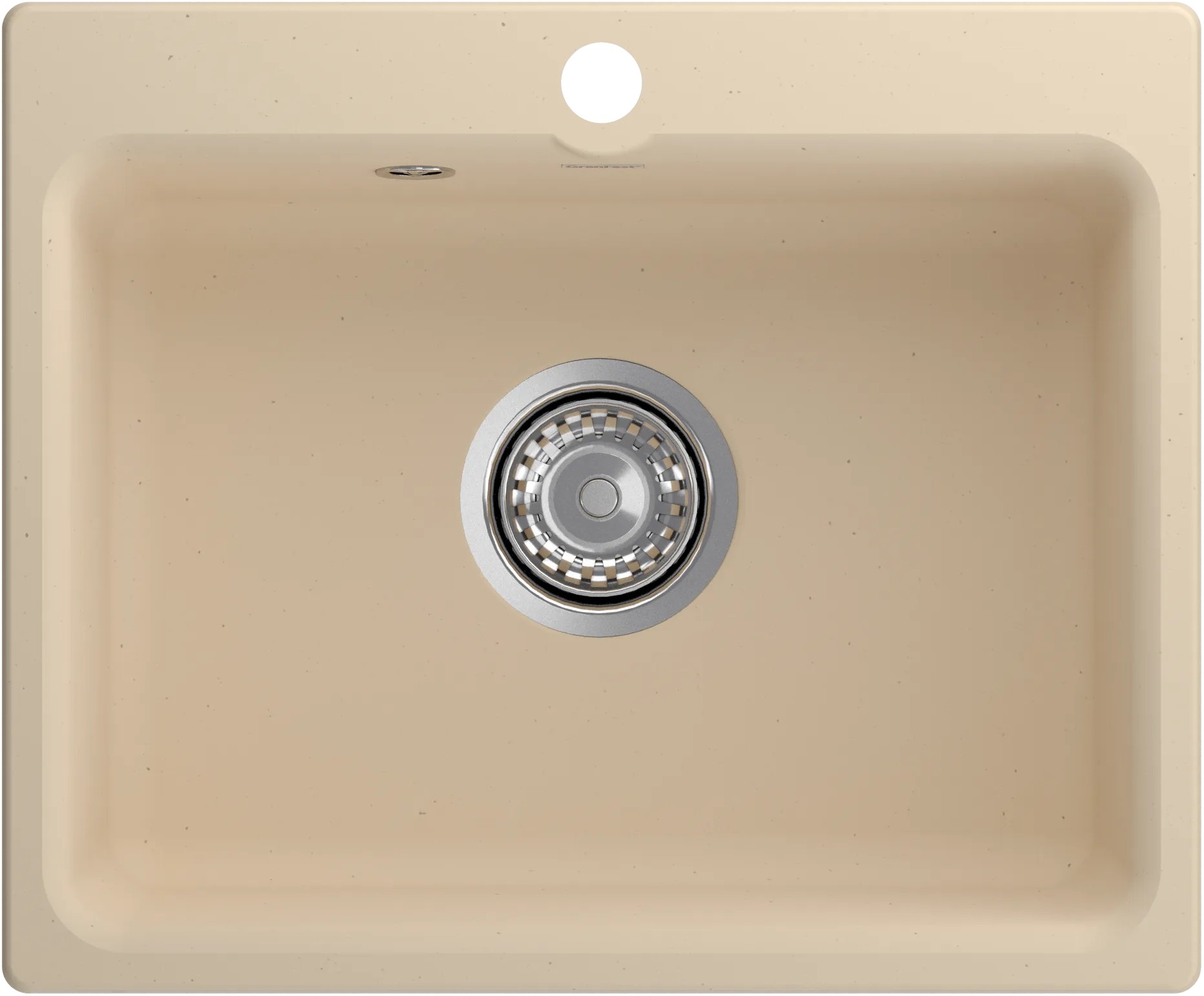 Мойка GranFest SMART 520, 520х430 мм, бежевый (без сифона) 