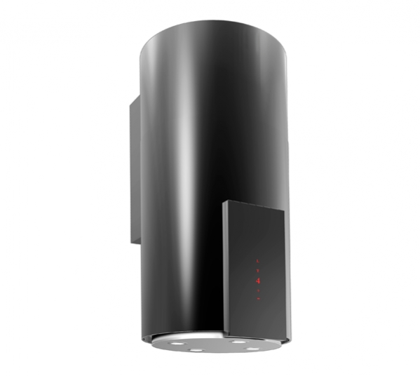 Вытяжка настенная Equilibrium W Black Glass, 39 см, б/уг. фильтра, ПДУ, черный, Konigin