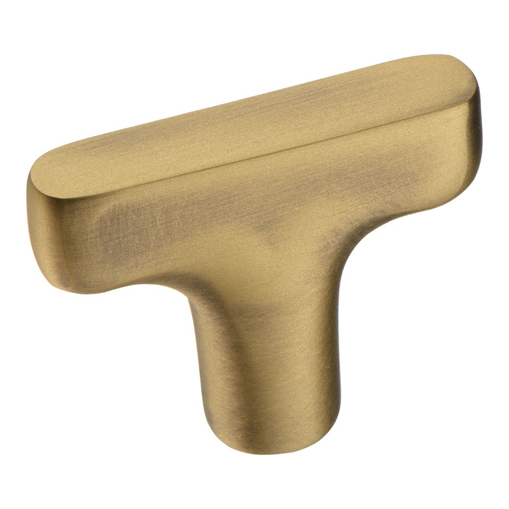 Ручка-кнопка, 4103 001MP30, 33х8х40мм, металл, состаренная латунь