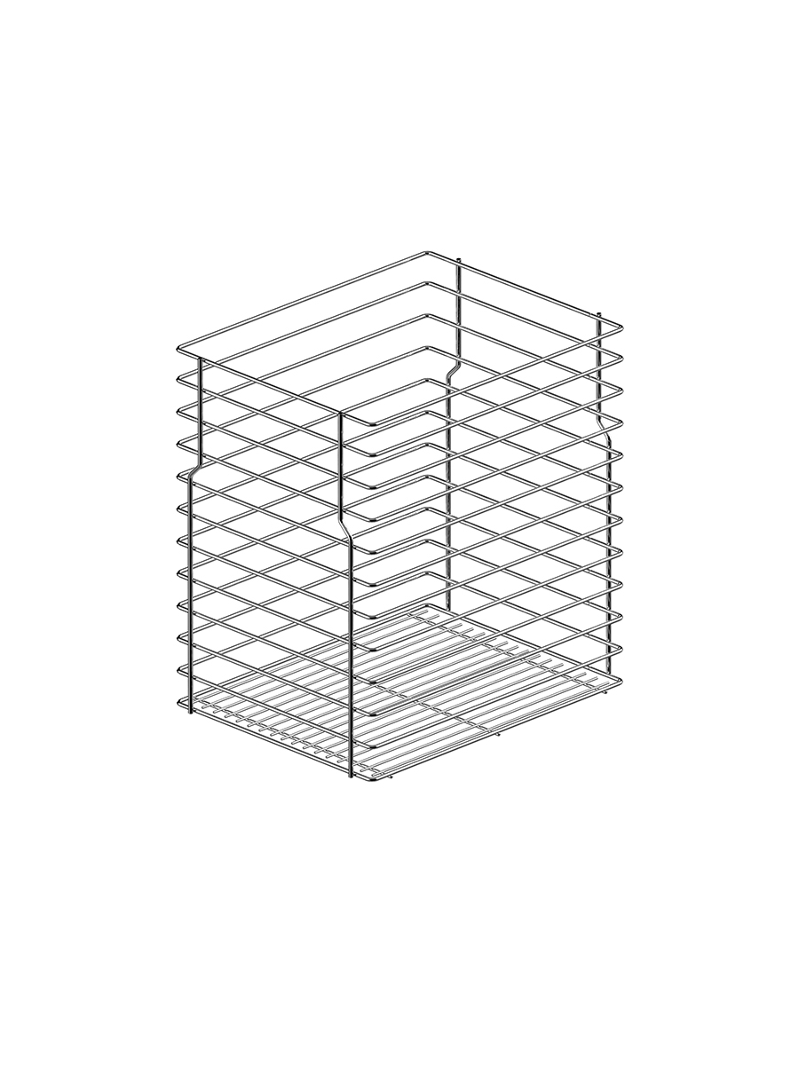Корзина 300мм, нижн. донное крепл., без направл, хром, CargoMini, Rejs