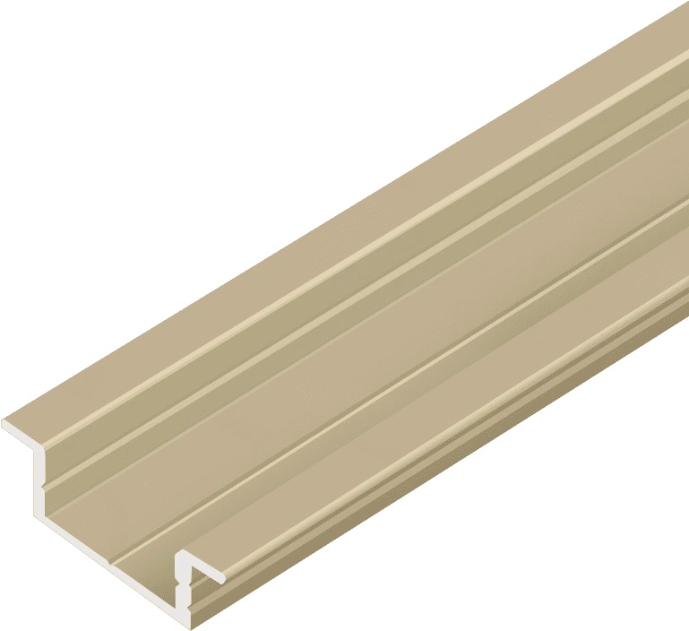 Профиль врезной 21х7х3100мм, лента ≤10мм, золото (без диффузора и заглушек), AQ