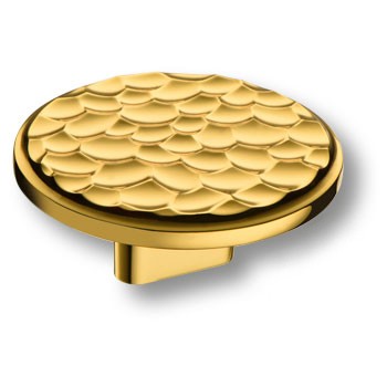 Ручка-кнопка, 4195 016MP11, d=60мм, металл, глянцевое золото