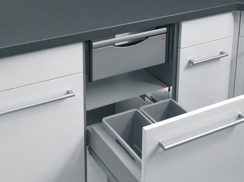 Лоток откидной в базу на 500мм, 191х500х188мм, серый, Deposito