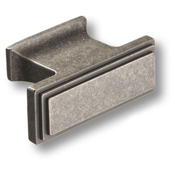 Ручка-кнопка, 4237 0016 OSM, 25х22х50мм, металл, старое серебро