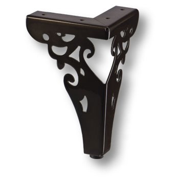 Опора декоративная мебельная, 150х70х70мм, сталь, черный