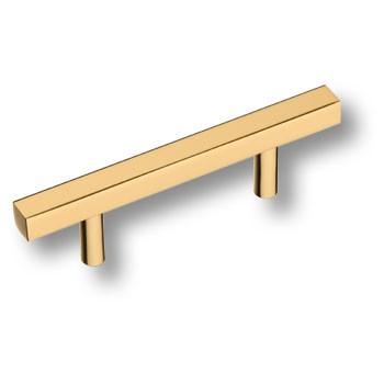 Ручка-рейлинг, 8807 0064 GL, 64мм, металл, глянцевое золото