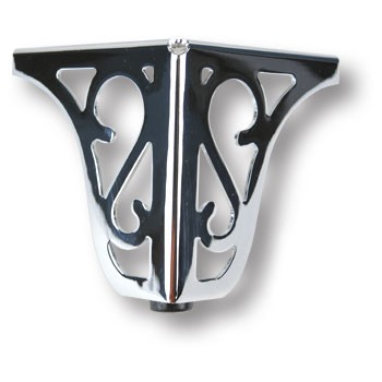 Опора декоративная мебельная, 100х95х95мм, сталь, глянцевый хром