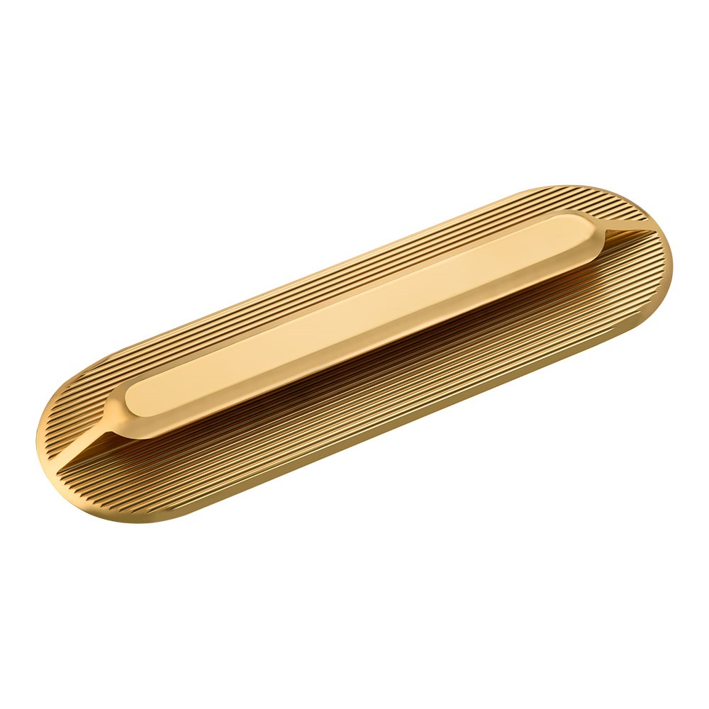 Ручка-скоба, 8010 0300 Gold, 192мм, H-Line Alfa, металл, глянцевое золото