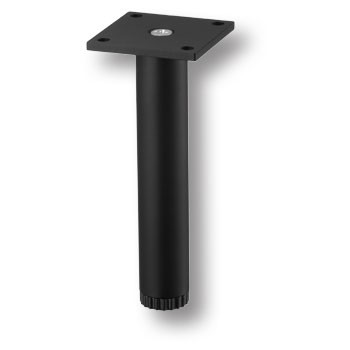 Опора декоративная мебельная, h=140мм, металл, черный матовый