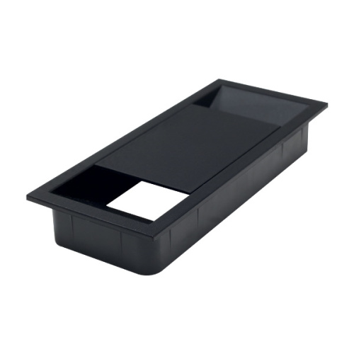 Заглушка для кабель-канала прямоугольная, черный