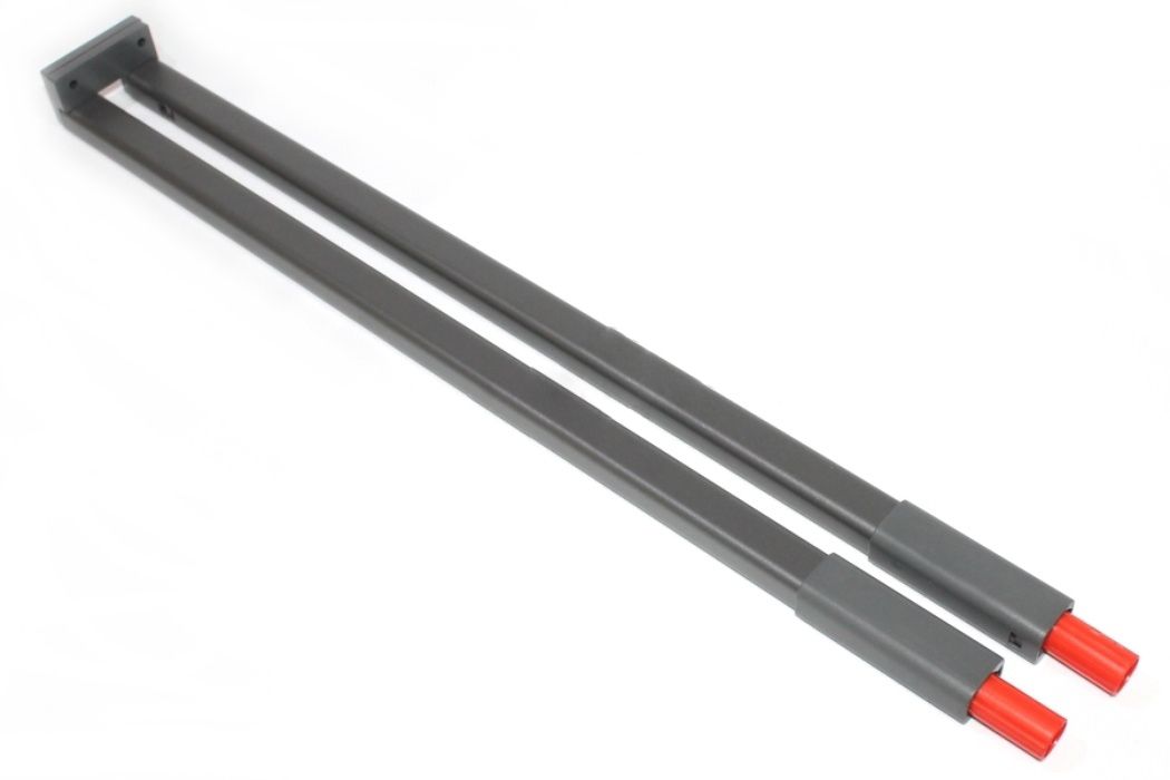 К-т рейлингов ALPHABOX квадратный, L=350мм, антрацит, для деревянной задней стенки, Samet