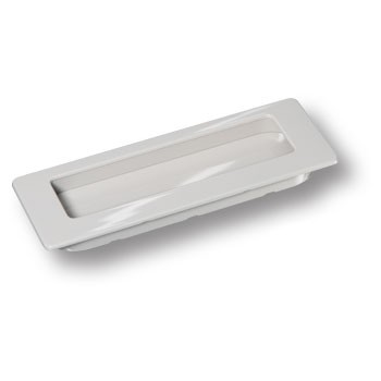 Ручка врезная, 3701-582 GREY BRIGHT, 138мм, металл, серый глянцевый