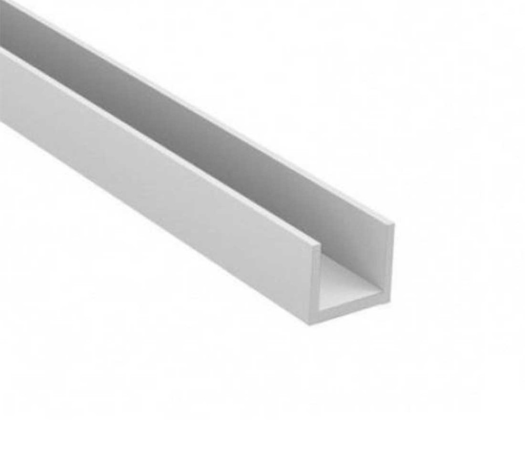 СТ-3 4мм Планка торцевая для щита L=3000мм, П-образное сечение, белый глянец