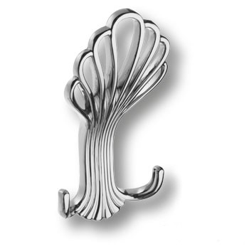 Крючок, 747MP02, двухрожковый, металл, глянцевый хром