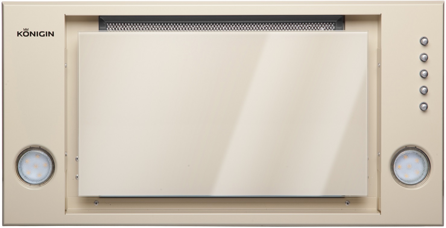 Вытяжка полновстраиваемая Checkbox, 60см, без угольного фильтра, слон.кость, Konigin