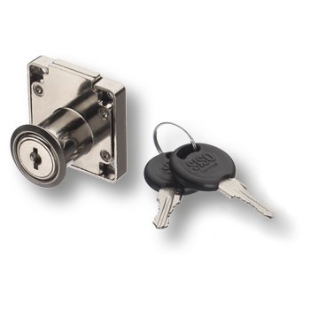 Замок накладной 850, функция "один ключ", никель