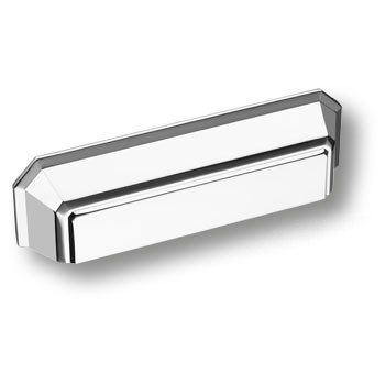 Ручка-раковина, 1168096MP02, 96мм, металл, глянцевый хром